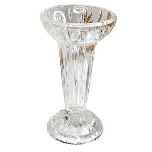 Princess House Lead Crystal Candle Holder / Bud Vase. Made in Germany 8 inch tal